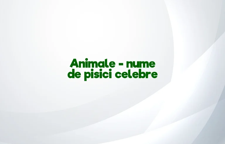 animale nume de pisici celebre