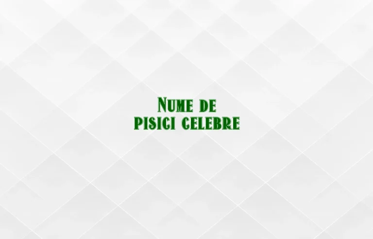 nume de pisici celebre
