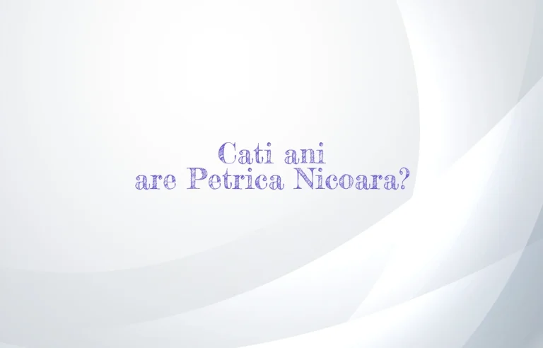 cati ani are petrica nicoara