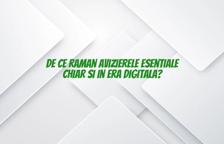 De ce raman avizierele esentiale chiar si in era digitala?