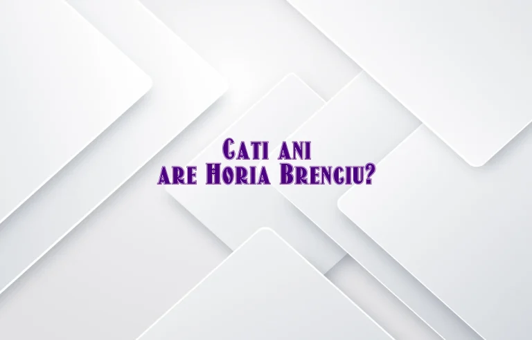 cati ani are horia brenciu