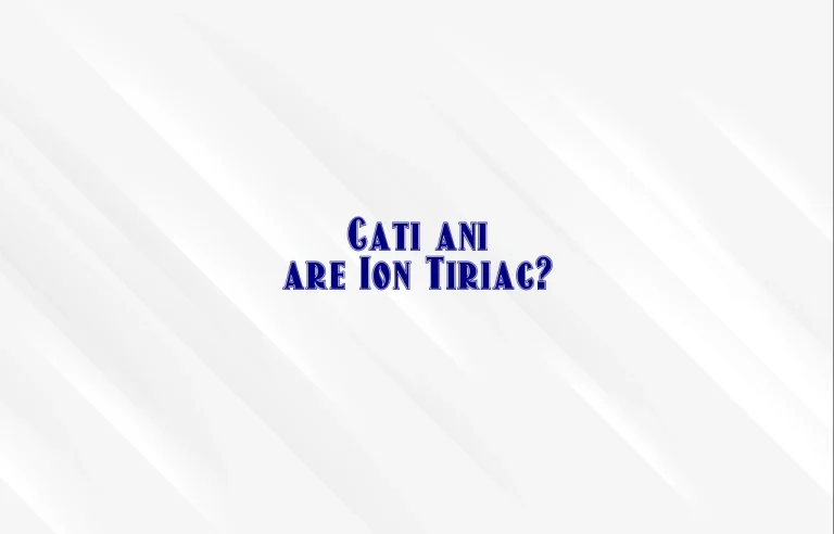 cati ani are ion tiriac