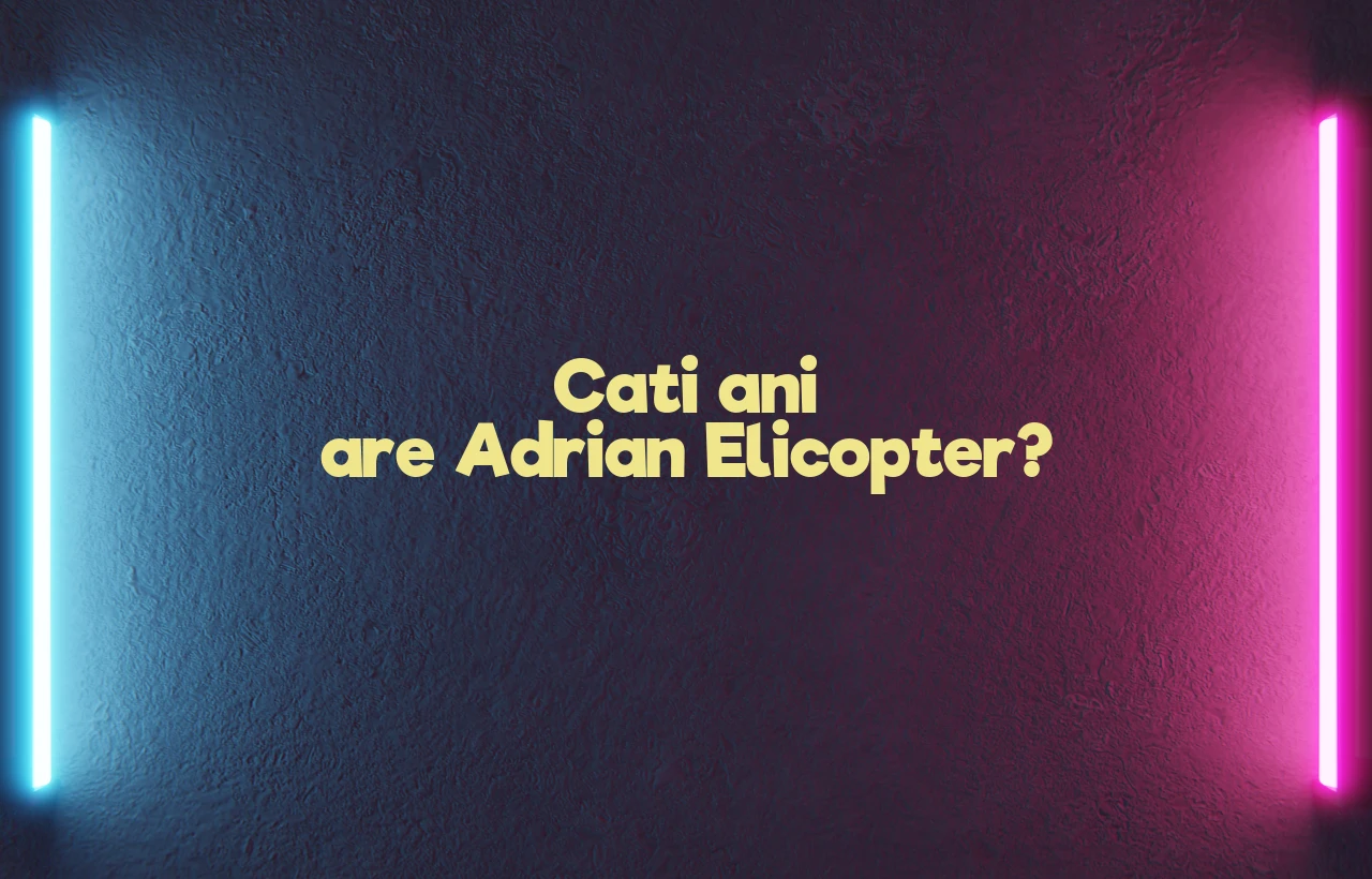cati ani are adrian elicopter